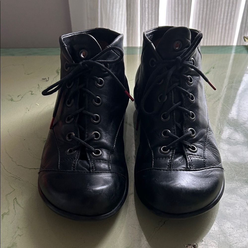 Think! Wechsel Fussebett black leather bootie